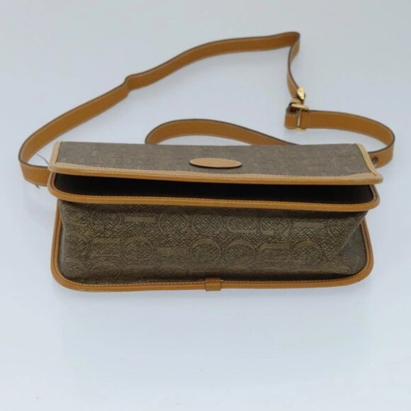 GUCCI Shoulder Bag Canvas Leather Brown Gold Auth ep6137 - Picture 13 of 16